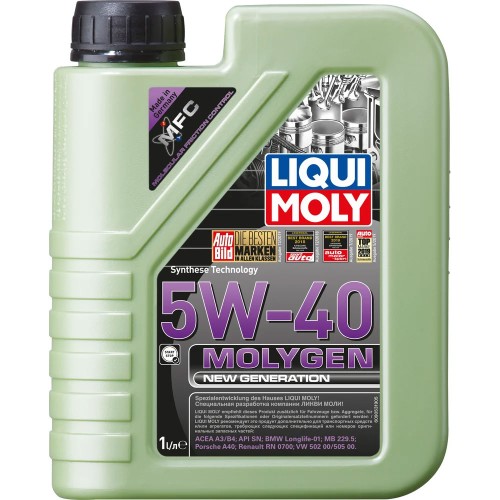LIQUI MOLY Molygen New Generation 5W-40 (1л) Масло моторное синтетическое