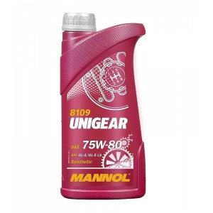 MANNOL Unigear SAE 75W-80 GL-4/GL-5 (1л) Масло трансмиссионное