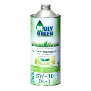 MOLYGREEN CLEAN DIESEL 5W-30 DL-1 (1л) Масло моторное синтетическое
