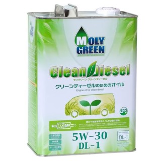 MOLYGREEN CLEAN DIESEL 5W-30 DL-1 (4л) Масло моторное синтетическое