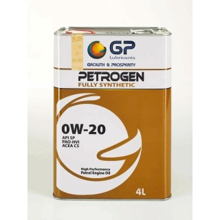 Petrogen Fully Synthetic GP 0W20 API SP C5 PAO 4л. Масло моторное синтетическое