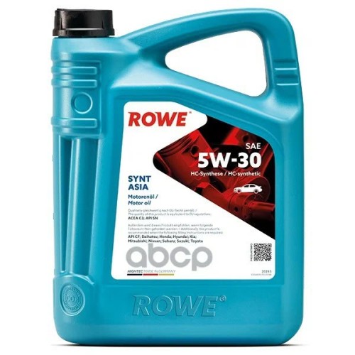 ROWE HIGHTEC SYNT ASIA 5W-30  (4л) Масло моторное синтетическое