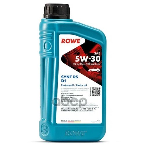 ROWE HIGHTEC SYNT RS D1 5W-30  (1л) Масло моторное синтетическое