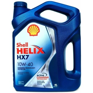 SHELL HX 7 10W-40 (4л) Масло моторное полусинтетическое