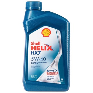 SHELL HX 7 5W-40 (1л) Масло моторное полусинтетическое