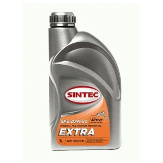 SINTEC Extra 20W-50 1л. Масло моторное минеральное