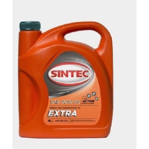 SINTEC Extra 20W-50 4л. Масло моторное минеральное