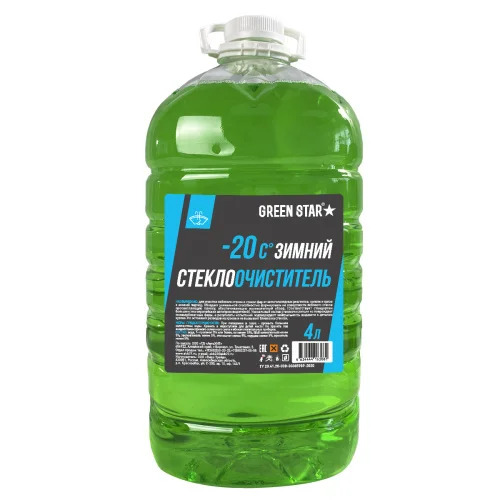 Стеклоомывающая жидкость Green Star, −20 °C, 4 л