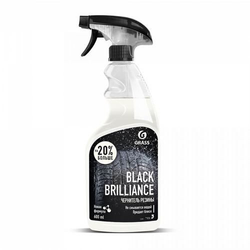 Чернитель-полироль шин Grass Black Brilliance, 600 мл